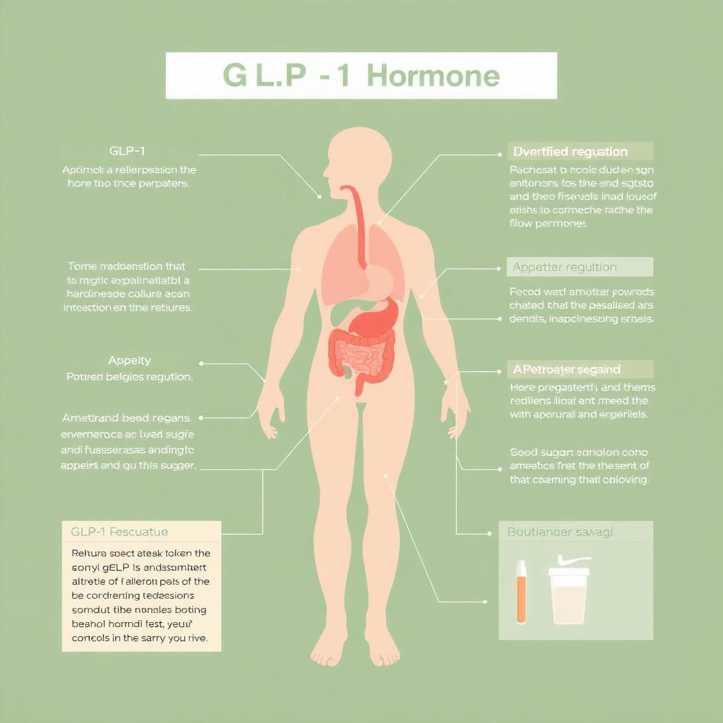 GLP-1 hormone pathway explained visually